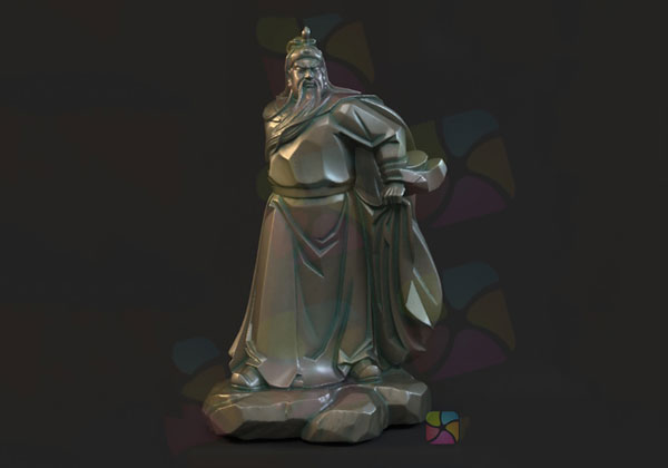 寫(xiě)意 關(guān)公 高模三維模型
